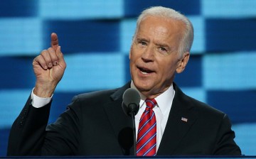 U.S. Vice President Joe Biden delivers remarks on the third day of the Democratic National Convention at the Wells Fargo Center on July 27, 2016 in Philadelphia, Pennsylvania. An estimated 50,000 people are expected in Philadelphia, including hundreds of 