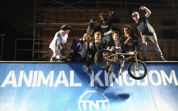 Jake Weary and Finn Cole attend the TNT 'Animal Kingdom' Season 1 premiere on June 8, 2016 in Venice, California. 