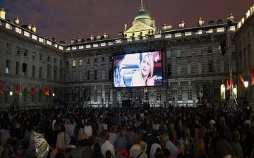 Londoners watch a Film4 Summer Screen showing of the new action-comedy adventure 'Knight And Day' at Somerset House on July 29, 2010 in London, England. This 'People's Premiere' kicks off eleven nights of movies on a giant open air screen in the 18th cent