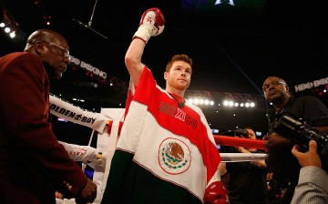 Canelo Alvarez walks to the ring during the WBC middleweight title fight at T-Mobile Arena on May 7, 2016 in Las Vegas, Nevada.