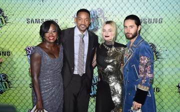 Actors Viola Davis, Will Smith, Margot Robbie and Jared Leto attend the Suicide Squad premiere sponsored by Carrera at Beacon Theatre on August 1, 2016 in New York City. 