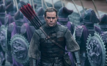 Matt Damon as a soldier in ancient China in a scene in 