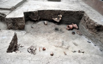 Lajia Ruins Museum, located in Lajia Village of northwest China's Qinghai province, is a 4000-year-old earthquake relic. Those tragic disaster scenes are completely preserved after excavation. Scenes of mother holding her child till death, people returnin