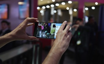 Attendees get hands-on experience with the new PHAB2 Pro, the world's first Tango-powered smartphone at Lenovo Tech World at The Masonic Auditorium on June 9, 2016 in San Francisco, California. 