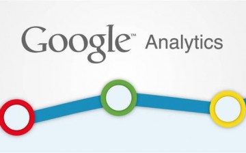 One of the descriptive logos of Google Analytics, which is a service used for analyzing digital marketing trends.