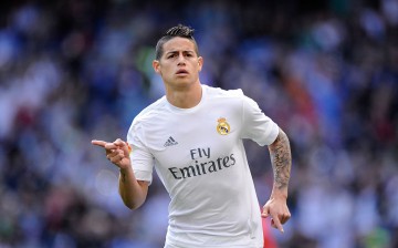 Real Madrid midfielder James Rodriguez.