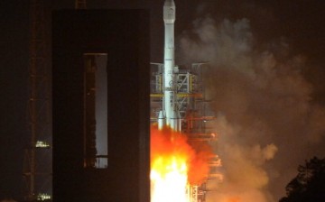 A Long March-3B carrier rocket carrying China's Chang'e-3 lunar probe takes off from the Xichang Satellite Launch Center on Dec. 2, 2013, in Xichang, China.