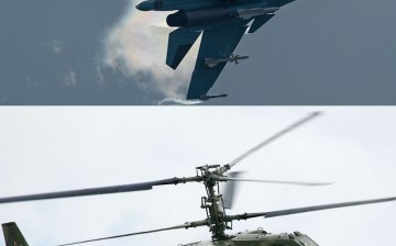 The Sukhoi Su-34 and the Kamov Ka-52 Black Shark