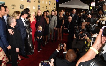 Ryan Murphy and Lady Gaga arrive at the Premiere Screening Of FX's 'American Horror Story: Hotel' at Regal Cinemas L.A. Live on October 3, 2015 in Los Angeles, California. 