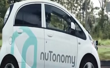 Self-driving cars on Singapore streets.