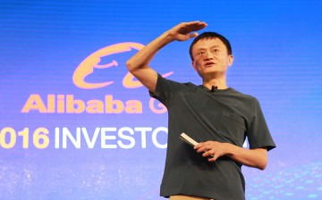 Alibaba founder and CEO Jack Ma speaks before investors during Alibaba's Investor Day in June this year.