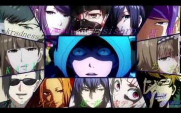 Characters of Japanese Anime Series Tokyo Ghoul