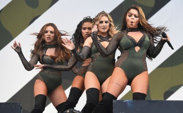  Jade Thirlwall, Perri Edwards, Leigh-Anne Pinnock and Jesy Nelson of 'Little Mix' perform during the V Festival at Hylands Park on August 20, 2016 in Chelmsford, England.  