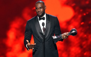 NBA player LeBron James accepts the Best Male Athlete award onstage during the 2016 ESPYS at Microsoft Theater on July 13, 2016 in Los Angeles, California.   