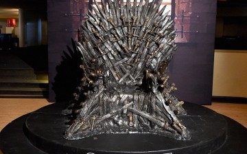 The Iron Throne on display during the announcement of the Game of Thrones® Live Concert Experience featuring composer Ramin Djawadi at the Hollywood Palladium on August 8, 2016 in Los Angeles, California. 