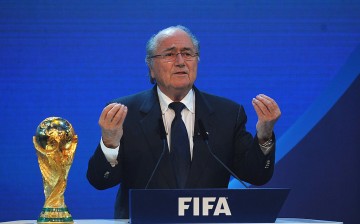 FIFA President Joseph S Blatter speaks during the FIFA World Cup 2018 & 2022 Host Countries Announcement at the Messe Conference Centre on December 2, 2010 in Zurich, Switzerland. (Photo by Laurence Griffiths/Getty Images)