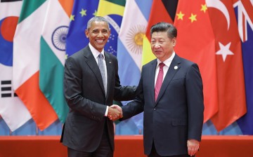Chinese President Xi Jinping welcomes U.S. President Barack Obama to the G20 Summit in Hangzhou held on Sept. 4-5.
