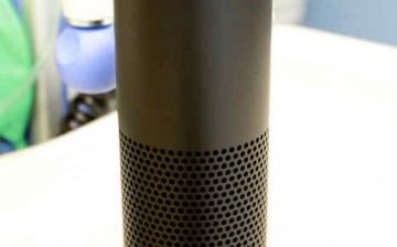 An Amazon Echo unit with voice assistance displayed in Boston children’s hospital at Boston, Massachusetts, USA on May 25, 2016. 