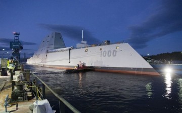 USS Zumwalt at dock.