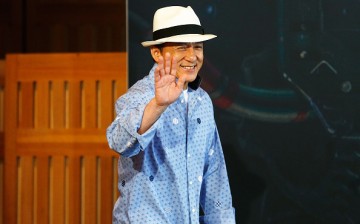 Jackie Chan arrives at a press conference and photocall for Bleeding Steel at Sydney Opera House on July 28, 2016 in Sydney, Australia.   