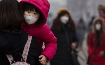 Severe air pollution in China.
