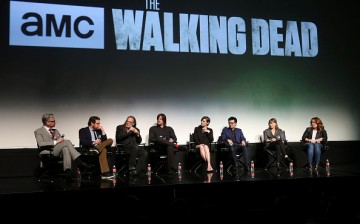  Director Paul Feig, executive producer/writer Scott M. Gimple, executive producer/director Greg Nicotero, actor Norman Reedus, actress Lauren Cohan, editor Dan Liu, casting director Sharon Bialy and casting director Sherry Thomas attend 'The Walking Dead