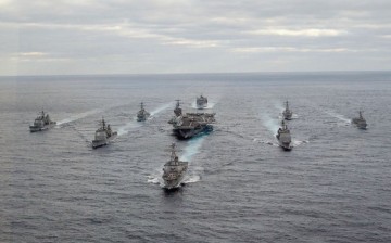 U.S. Navy carrier group.