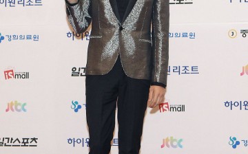 Song Joong Ki arrives for the 49th Paeksang Arts Awards on May 9, 2013 in Seoul, South Korea. 