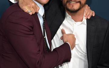 Actors Wagner Moura and Boyd Holbrook attend the Premiere of Netflix's 'Narcos' Season 2 at ArcLight Cinemas on August 24, 2016 in Hollywood, California. 