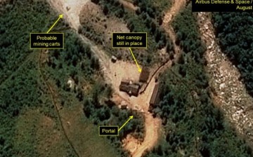 North Korean nuclear weapon test site.