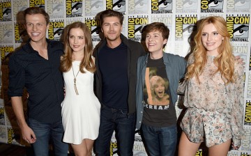 Actors Connor Weil, Willa Fitzgerald, Amadeus Serafini, John Karna and Bella Thorne attend the 'Scream' press room during Comic-Con International 2015 at the Hilton Bayfront on July 10, 2015 in San Diego, California. 