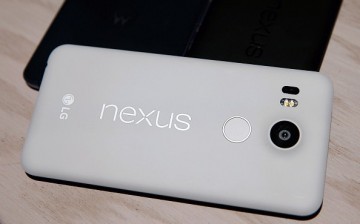  The new Nexus 5X phone is displayed during a Google media event on September 29, 2015 in San Francisco, California. Google unveiled its 2015 smartphone lineup, the Nexus 5x and Nexus 6P, the new Chromecast and new Android 6.0 Marshmallow software feature
