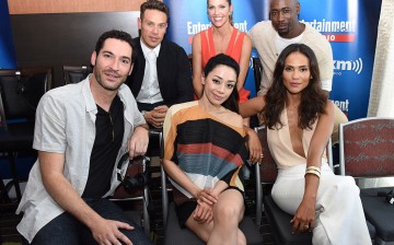 Actors Kevin Alejandro, Dawn Olivieri, D.B. Woodside, Tom Ellis, Christina Chang and Lesley-Ann Brandt attend SiriusXM's Entertainment Weekly Radio Channel Broadcasts From Comic-Con 2016 at Hard Rock Hotel San Diego on July 23, 2016 in San Diego, Californ