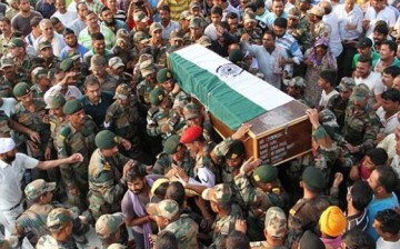 Funeral for one of the Indian soldiers killed in the Uri attack.