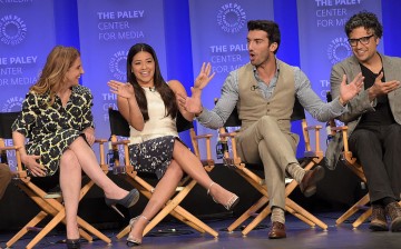 Jennie Urman, Gina Rodriguez, Justin Baldoni, and Jamie Camil attend The Paley Center For Media's 32nd Annual PALEYFEST LA 'Jane The Virgin' screening at the Dolby Theatre on March 15, 2015 in Hollywood, California. 