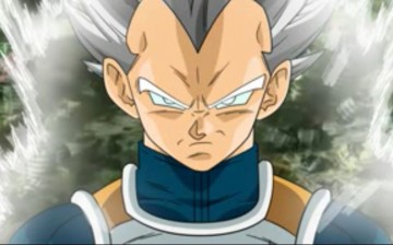 Potential Super Saiyan White transformation of Vegeta as speculated by some fans.