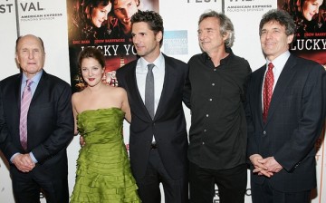 Robert Duvall, Drew Barrymore, Eric Bana, Curtis Hanson, and President & COO of Warner Brothers Entertainment Alan F. Horn attend the premiere of 'Lucky You' at the 2007 Tribeca Film Festival on May 1, 2007 in New York City. 