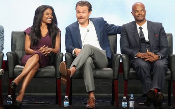 (L-R) Actors Keesha Sharp, Clayne Crawford and Damon Wayons speak onstage at the 'Lethal Weapon' panel discussion during the FOX portion of the 2016 Television Critics Association Summer Tour at The Beverly Hilton Hotel on August 8, 2016 in Beverly Hills,