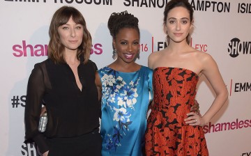 Actress's Isidora Goreshter, Shanola Hampton and Emmy Rossum attend the Screening And Panel Discussion With The Women Of Showtime's 'Shameless' at The London Hotel on March 22, 2016 in West Hollywood, California. (Photo by Jason Kempin/Getty Images)