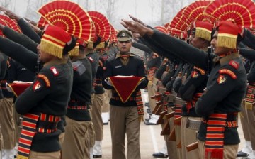 New recruits of the Indian Border Security Force. 