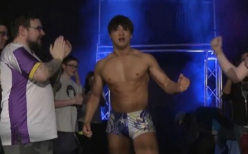 Kota Ibushi makes his way to the ring for the WWE Cruiserweight Classic.