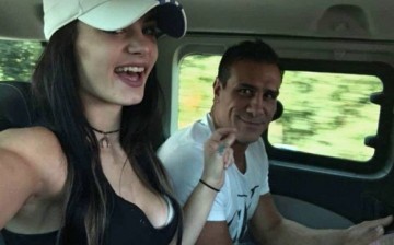 Paige and Alberto Del Rio enjoying their time together despite working for different companies.
