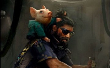'Beyond Good and Evil' character posing.  