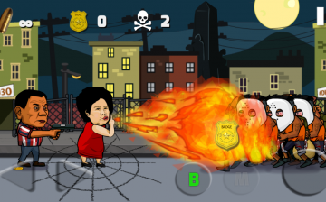 Duterte shooting game available in Google Play Store.