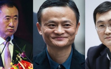 Wang Jianlin, Jack Ma and Pony Ma.  