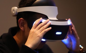  A customer tries the new PlayStation VR at Sony Square NYC on October 13, 2016 in New York City.