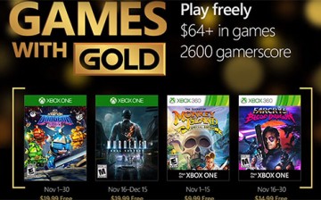 Microsoft reveals their Games with Gold lineup for November.