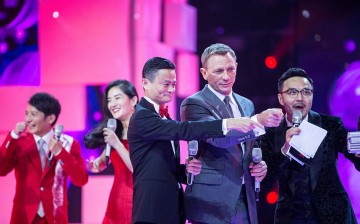 Alibaba founder and chairman Jack Ma and actor Daniel Craig attend the gala of Tmall shopping festival in Beijing last year.