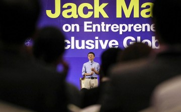 Alibaba founder and executive chairman Jack Ma speaks at an event at the Ministry of Foreign Affairs on Oct. 16 in Bangkok, Thailand.
