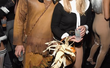 Hilary Duff (R) and Jason Walsh attend the Casamigos Halloween Party at a private residence on October 28, 2016 in Beverly Hills, California.